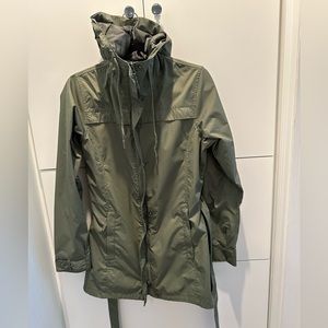 Columbia rain jacket olive green size medium